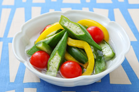 夏野菜のフレッシュピクルス